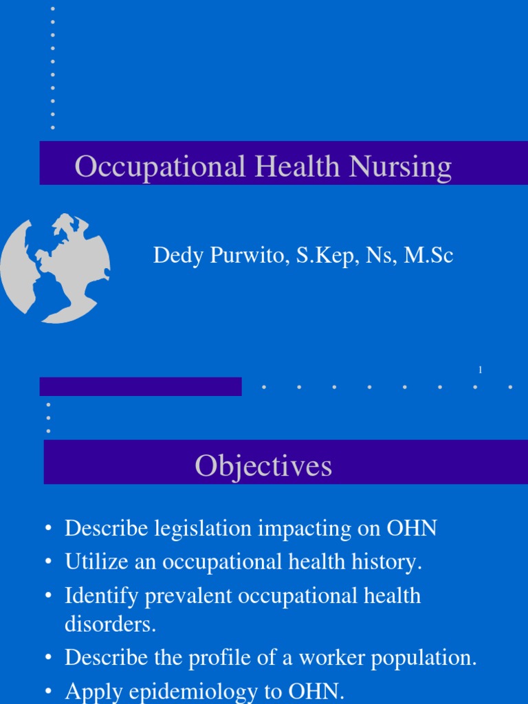 Occupational Health Nursing PDF Occupational Safety And Health