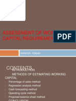 Estimating Working Capital Needs