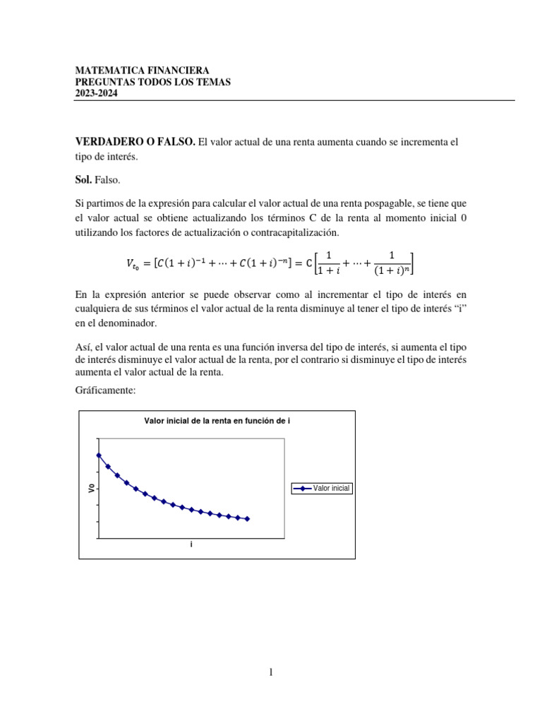 Ejercicios de Matemática Financiera 2023 | PDF | Interés | Tasas de interés