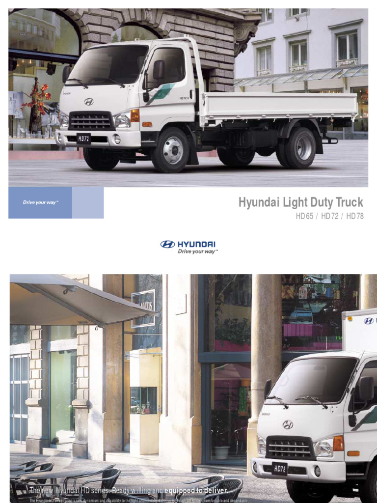 Hyundai HD65/72/78 Truck Features | PDF | Truck | Brake