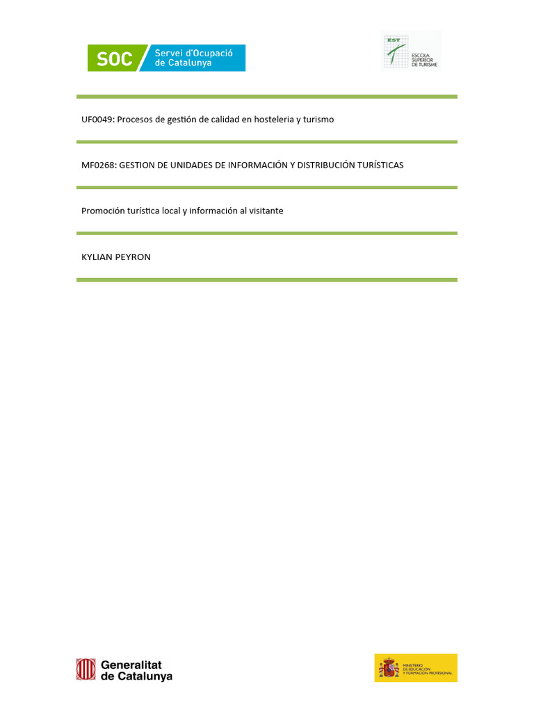 UF 0049 - QUALITAT Castellano OK | PDF | Calidad (comercial) | Iso 9000