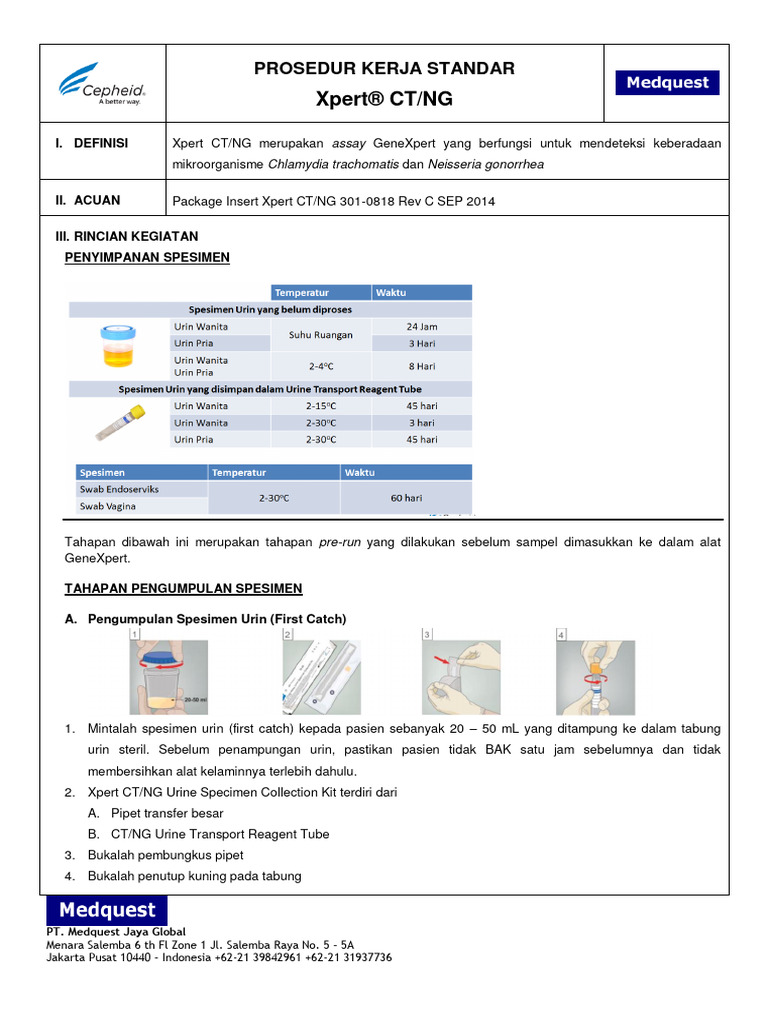 Preparasi Sampel Xpert CT-NG | PDF