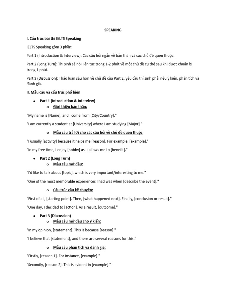 SPEAKING | PDF