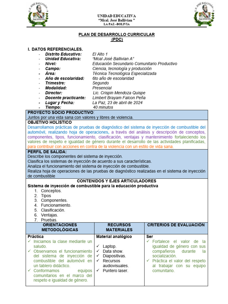 PDC Sistema de Inyección de Combustible | PDF | Negocios | Informática