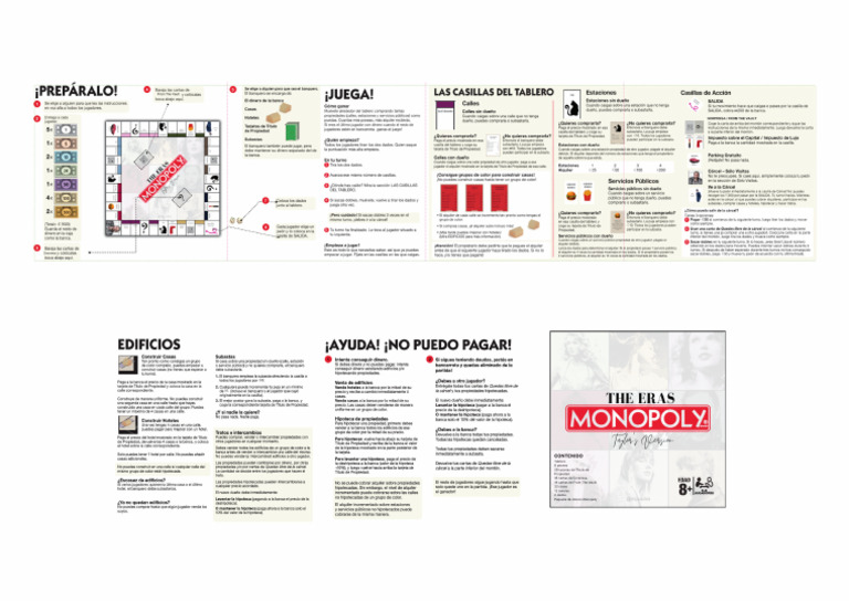 Instrucciones Monopoly (Taylor's Version) | PDF