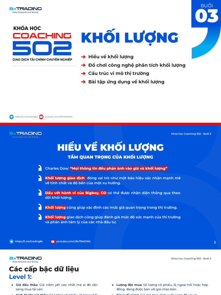 8xTRADING - C502 - Buổi 3 | PDF