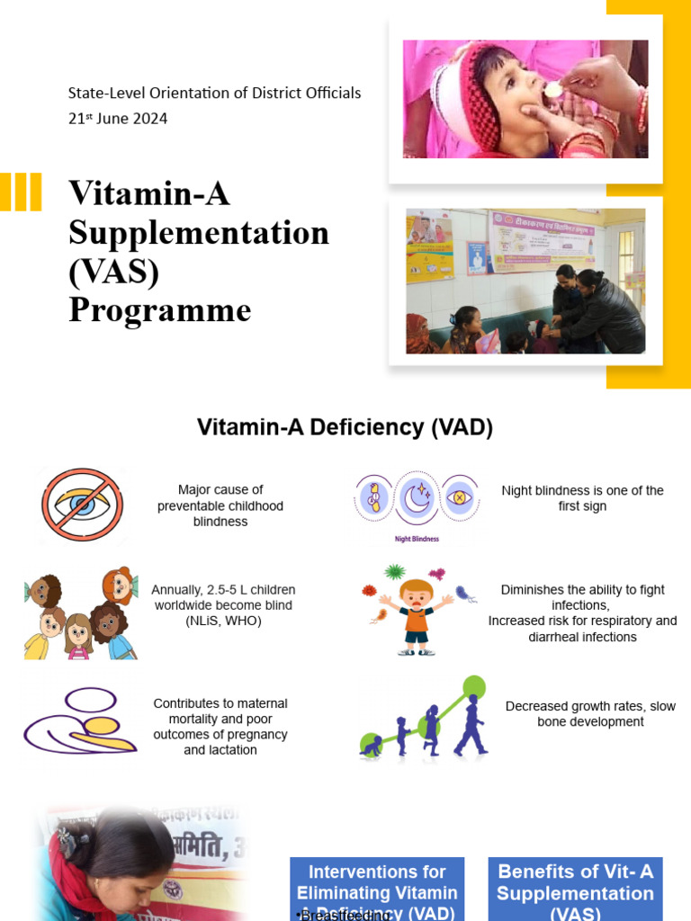 Vitamin A Supplementation Program Overview | PDF | Health Sciences ...