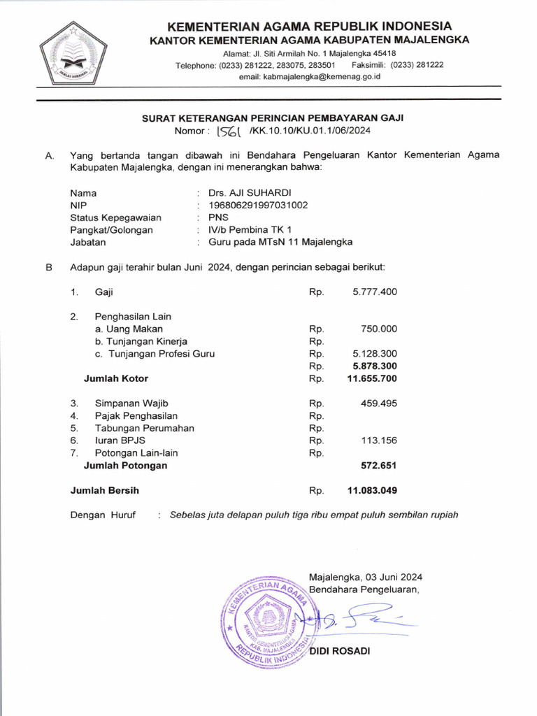 Suket Penghasilan | PDF