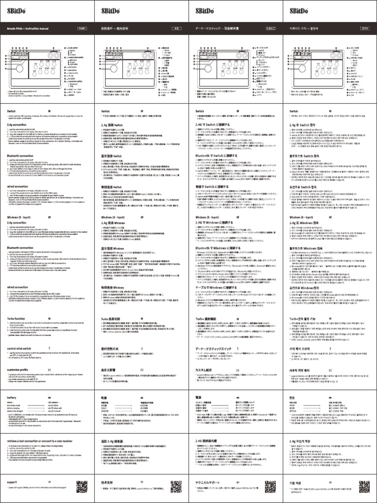 Arcade Stick V3 Manual | PDF