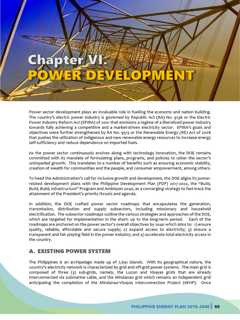 Philippine Energy Plan Overview 2018-2040 | PDF | Electrical Grid ...