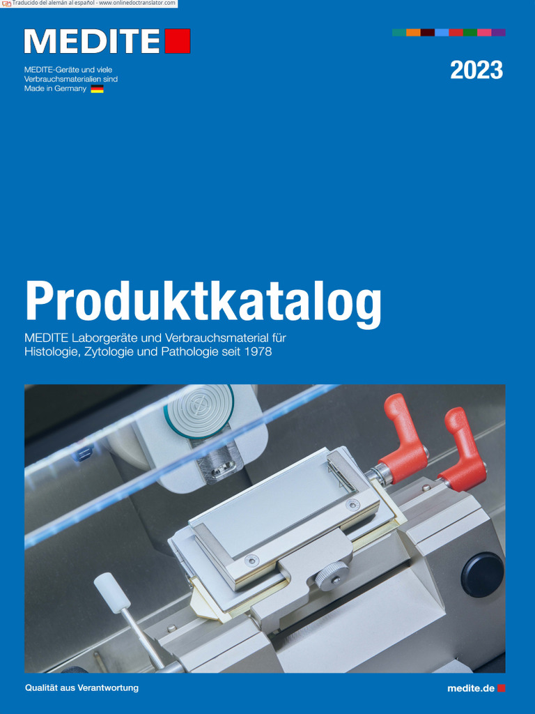 Equipos de Laboratorio MEDITE | PDF | Factores humanos y ergonomía