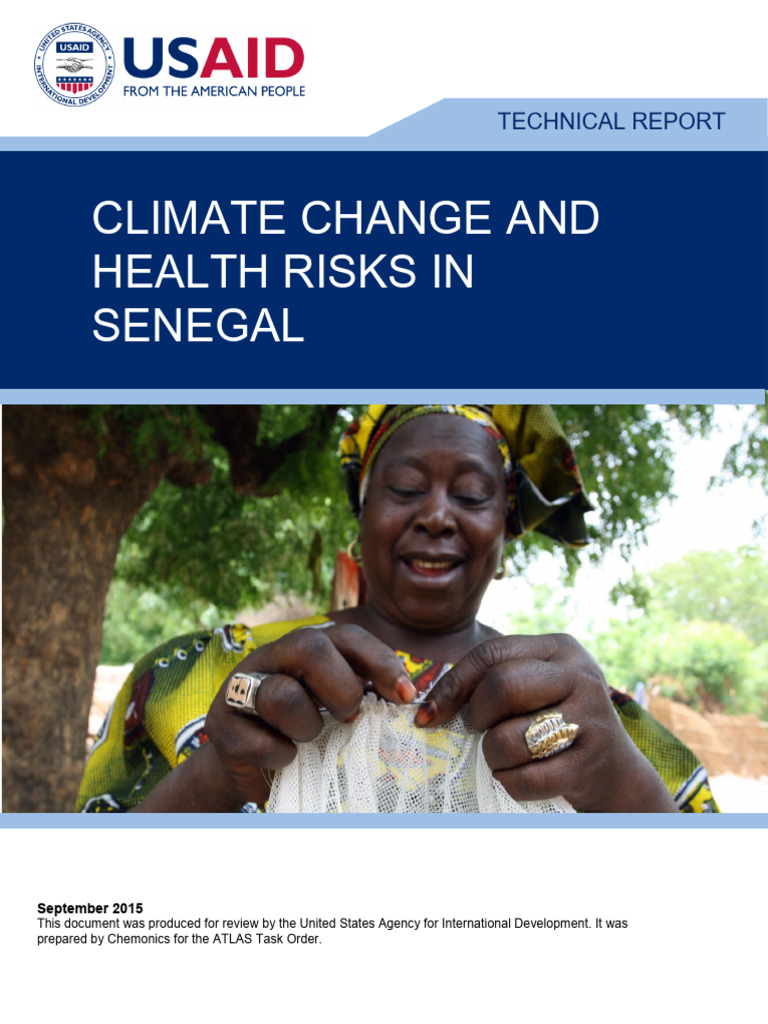 Climate Change Health Risks Senegal | PDF | Flood | Climate Change