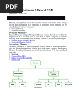 How To Know My Computer Ram and Rom | PDF