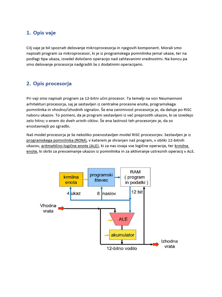 Modul B - Miniprojekt - Poročilo | PDF
