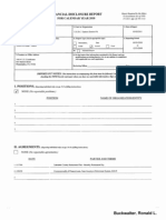 Ronald L Buckwalter Financial Disclosure Report For 2010