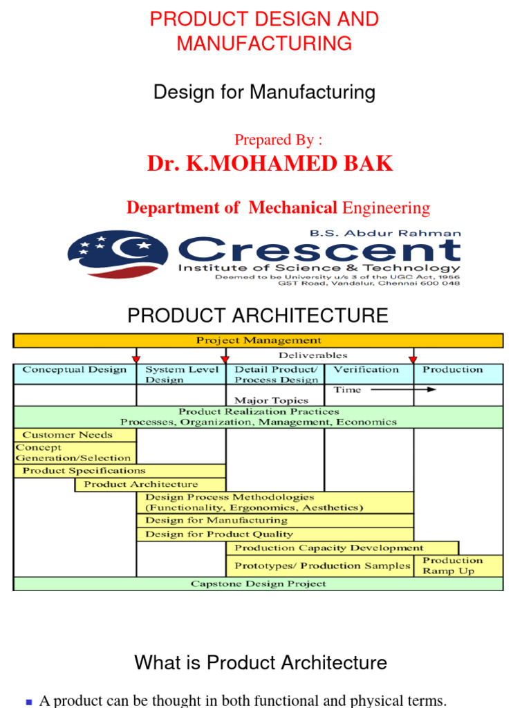 Module iii design for manufacturing pdf engineering production