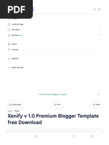 Xenify V 1.0 Premium Blogger Template Free Download - Theme BTN