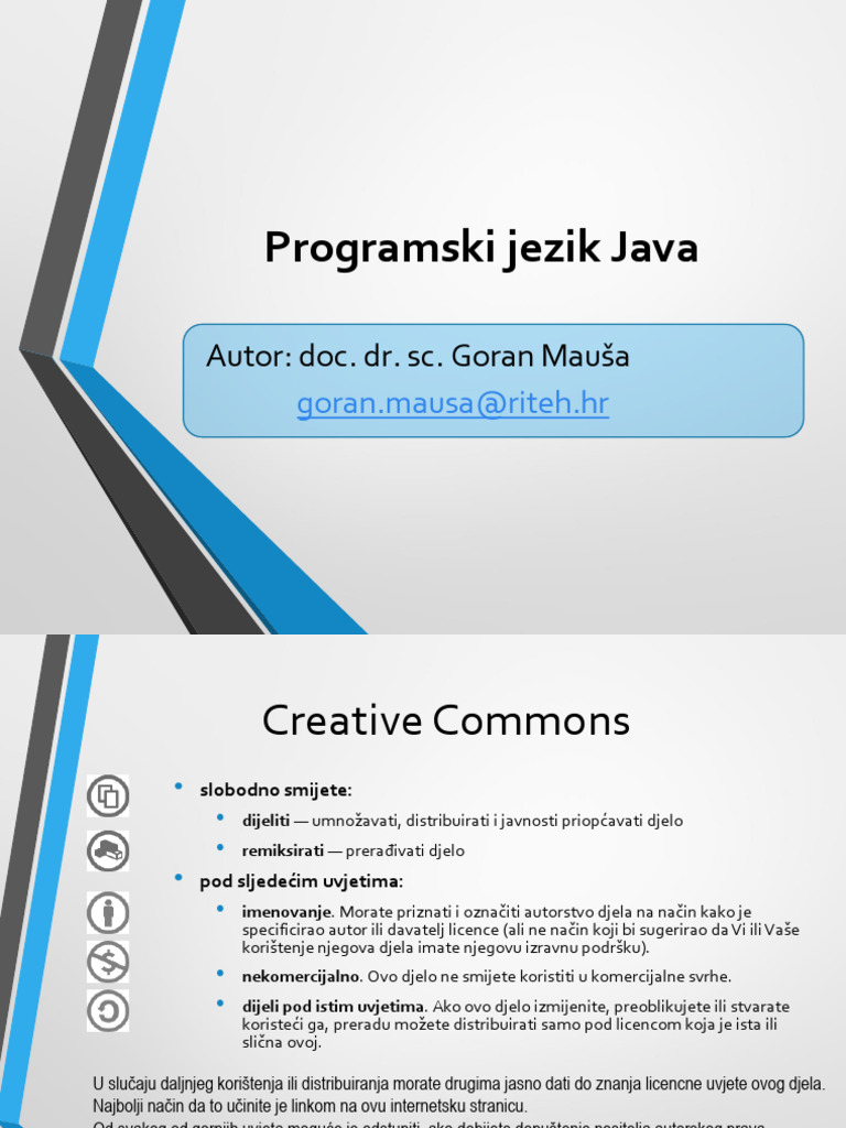 1 - Programski Jezik Java | PDF