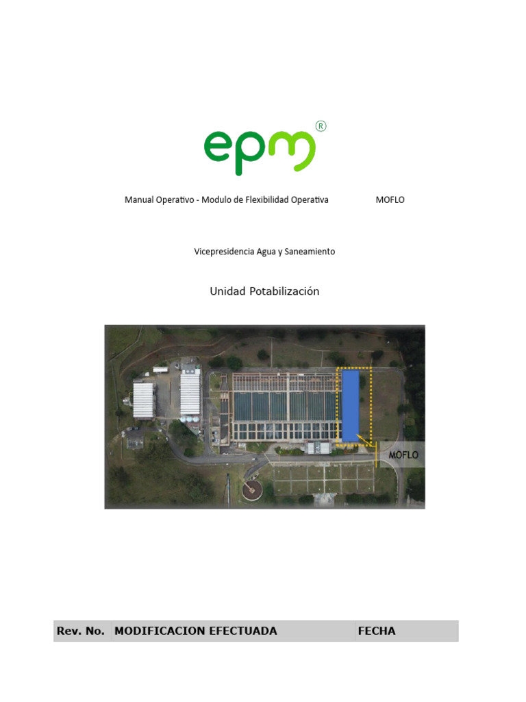 Manual MOFLO: Flexibilidad Operativa en Agua | PDF | Agua | Dióxido de ...
