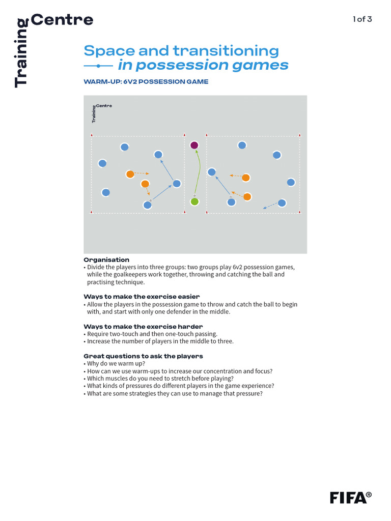Possession Games Training Guide | PDF | Defender (Association Football ...