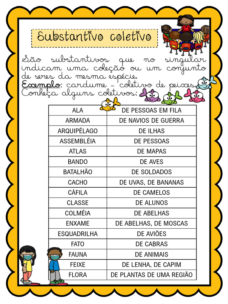 Exemplos de Substantivos Coletivos | PDF | Ciências Sociais | Juvenil