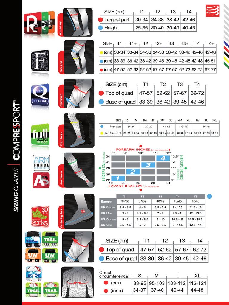 Eng Compersport Size | PDF