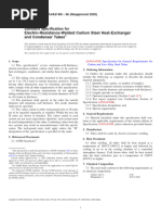 SA-214 Specification for Steel Tubes | PDF | Heat Treating | Physical ...