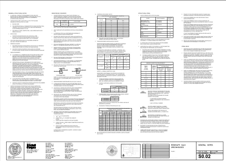 410 S0.02 General Notes | PDF | Structural Steel | Building Materials