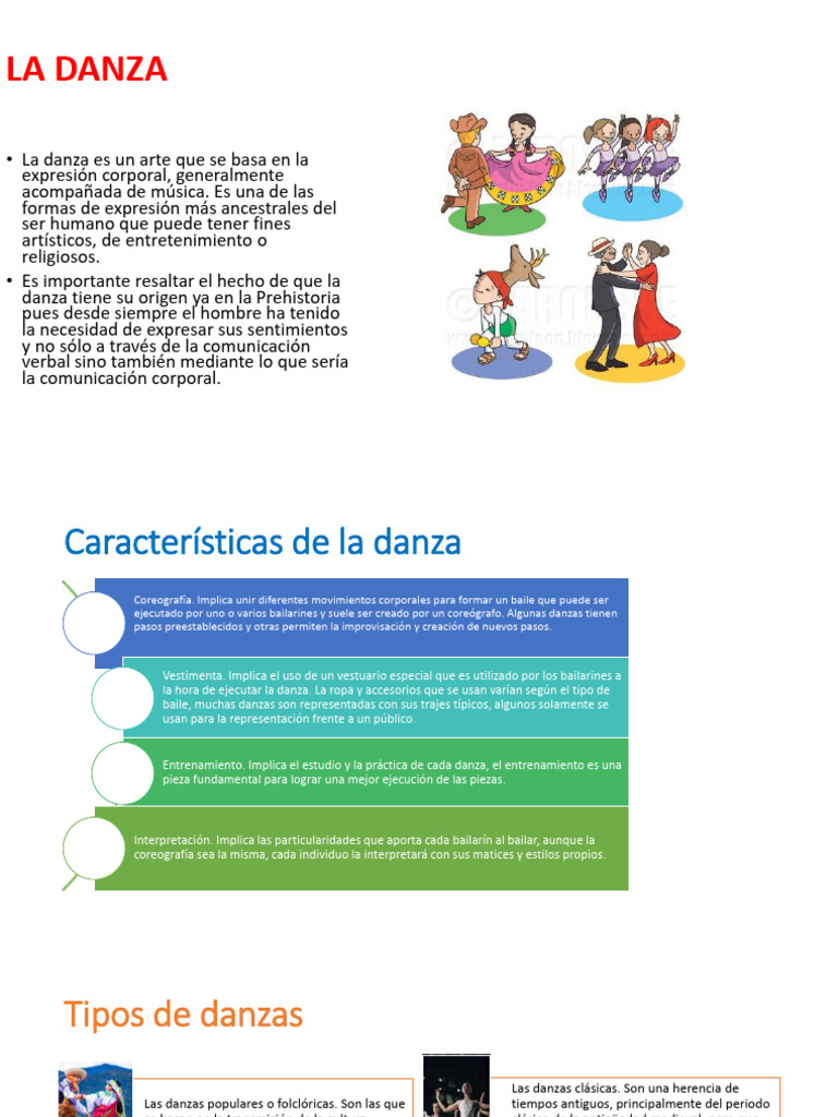 Elementos y Tipos de Danza | PDF | Bailes | Las artes escénicas