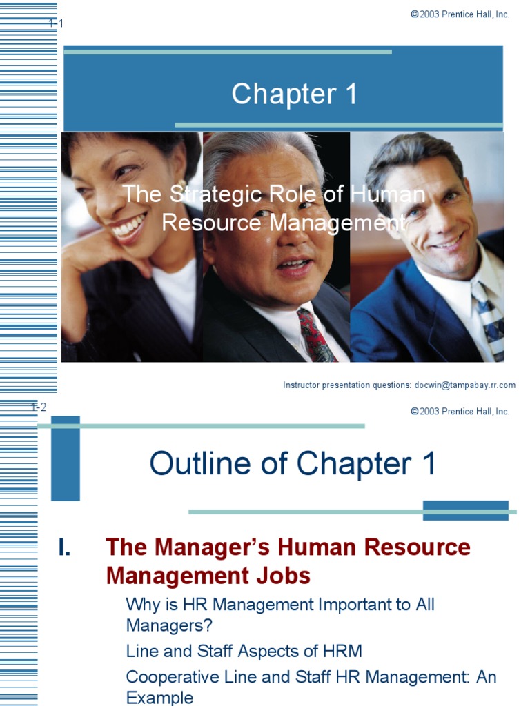 The Strategic Role of HRM | PDF