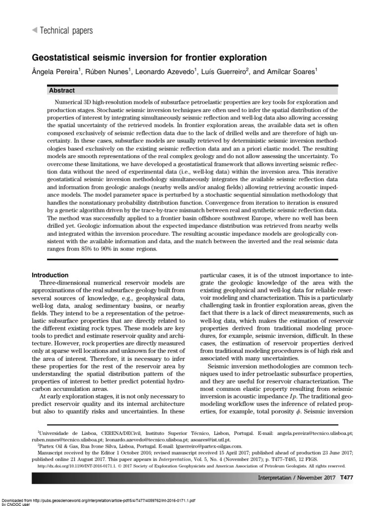 Frontier Seismic Inversion Methods | PDF | Applied Mathematics