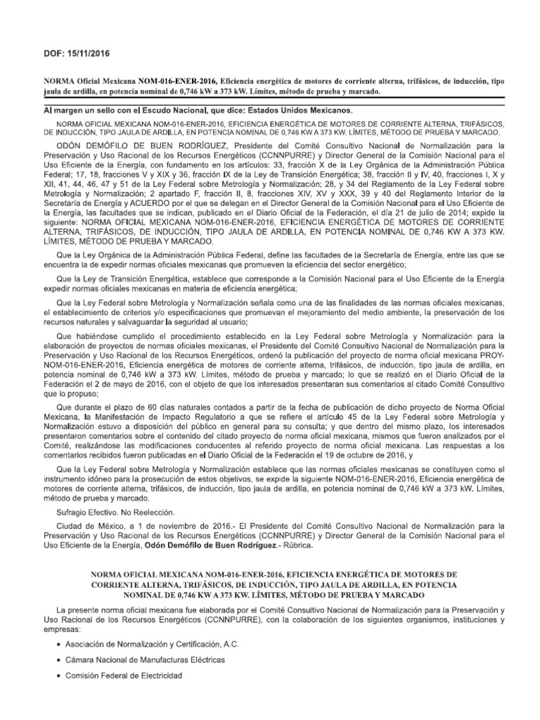 Nom 016 | PDF