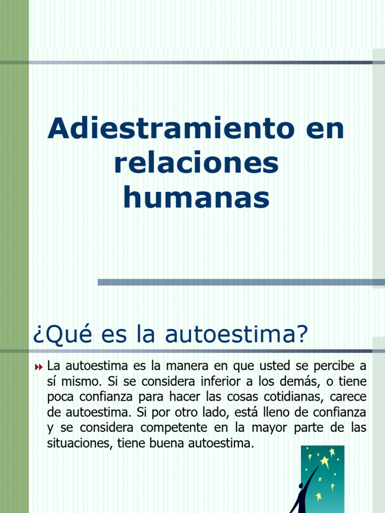 Autoestima y Relaciones Humanas | PDF | Autoestima | Bienestar