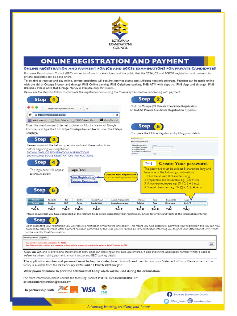 Private Exam Registration Guide | PDF | Cyberspace | Computing