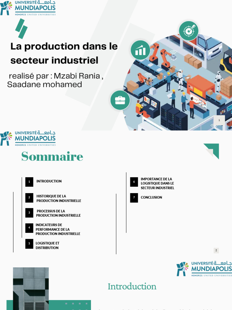 Évolution et enjeux de la production industrielle | PDF | Logistique ...