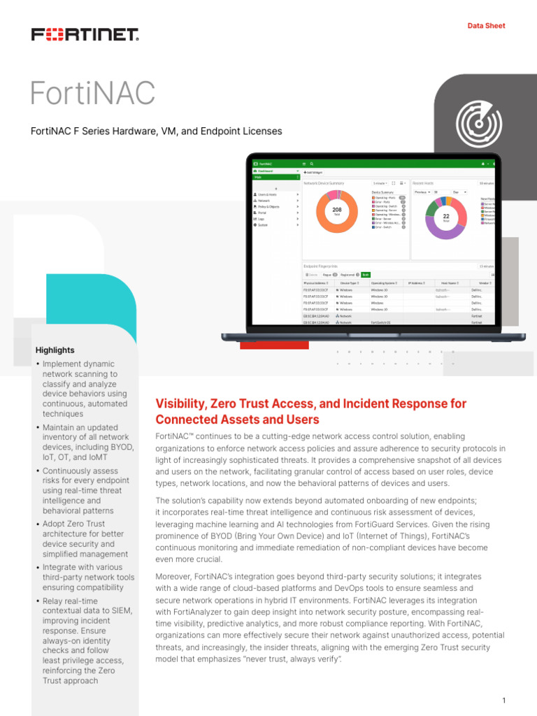 Fortinac Pdf Computer Security Security