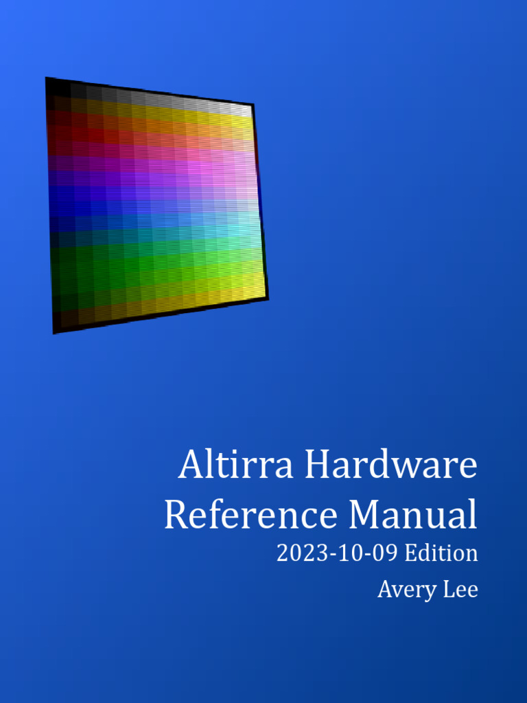 Altirra hardware reference manual pdf digital technology