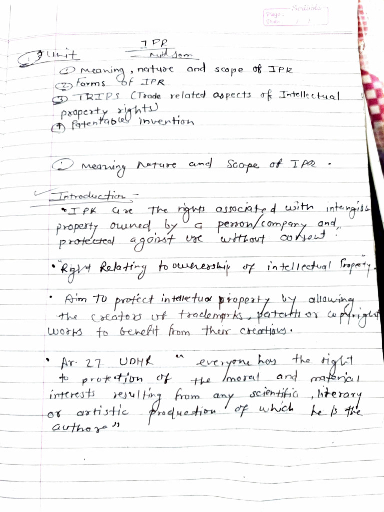 Ipr Notes Jun 2024 | PDF