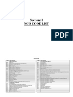 NCO Codelist