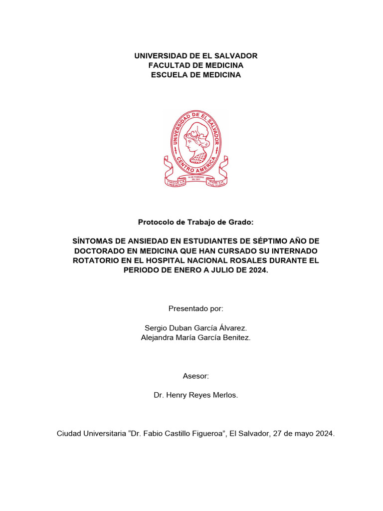 Ansiedad en Estudiantes de Medicina 2024 | PDF | Ansiedad | Neurosis