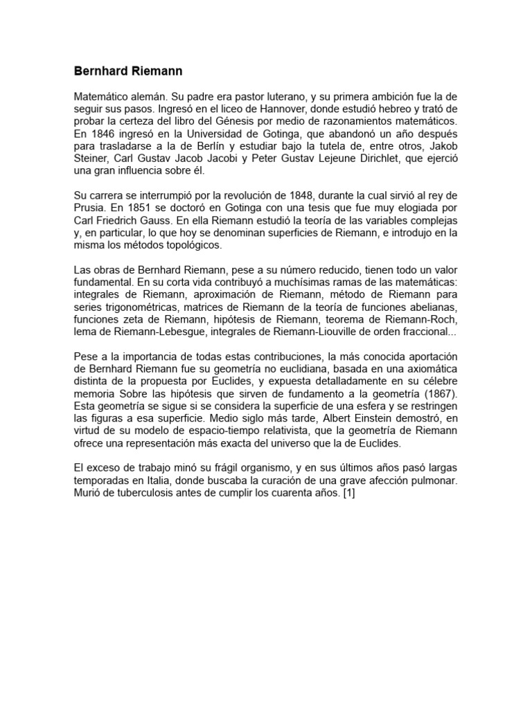 Bernhard Riemann | PDF | Isaac Newton | Gottfried Wilhelm Leibniz