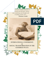 International Conference on Social Transformation in the Gandhian Ways