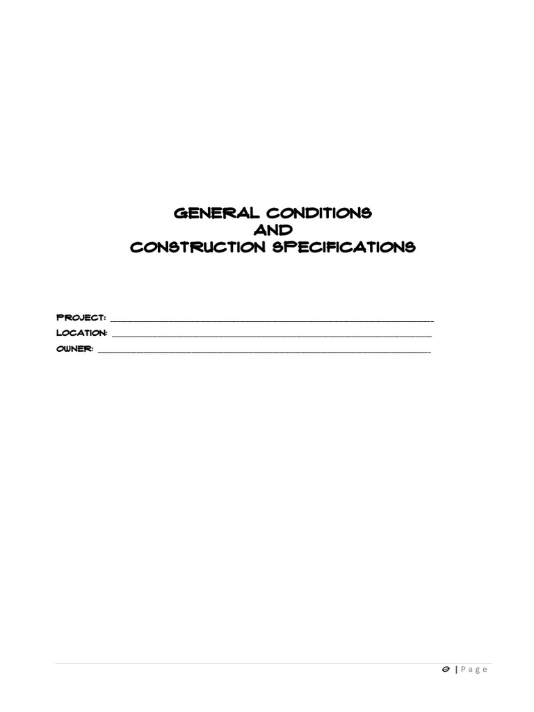 Construction Specifications Overview | PDF | Concrete | Paint
