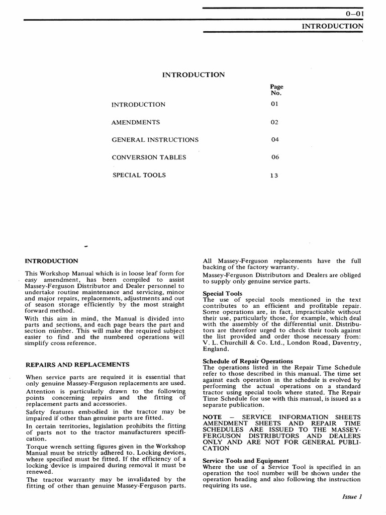 MF 135 and 148 Service Manual | PDF