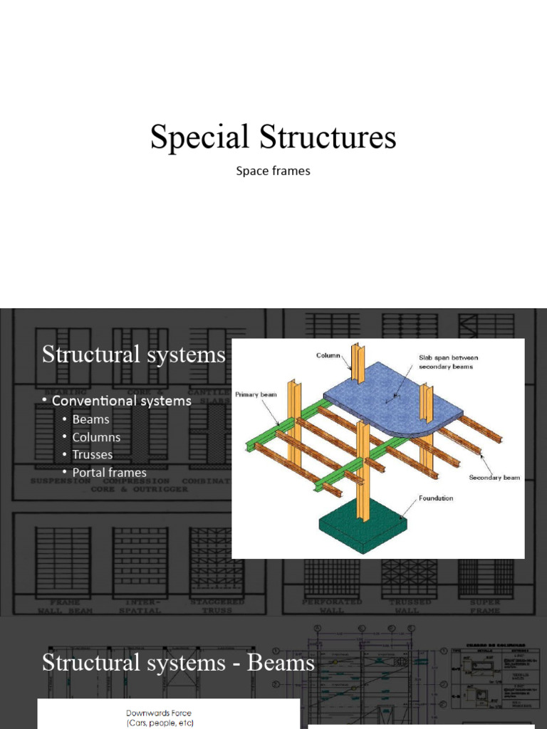 Overview of Space Frame Structures | PDF | Beam (Structure) | Truss