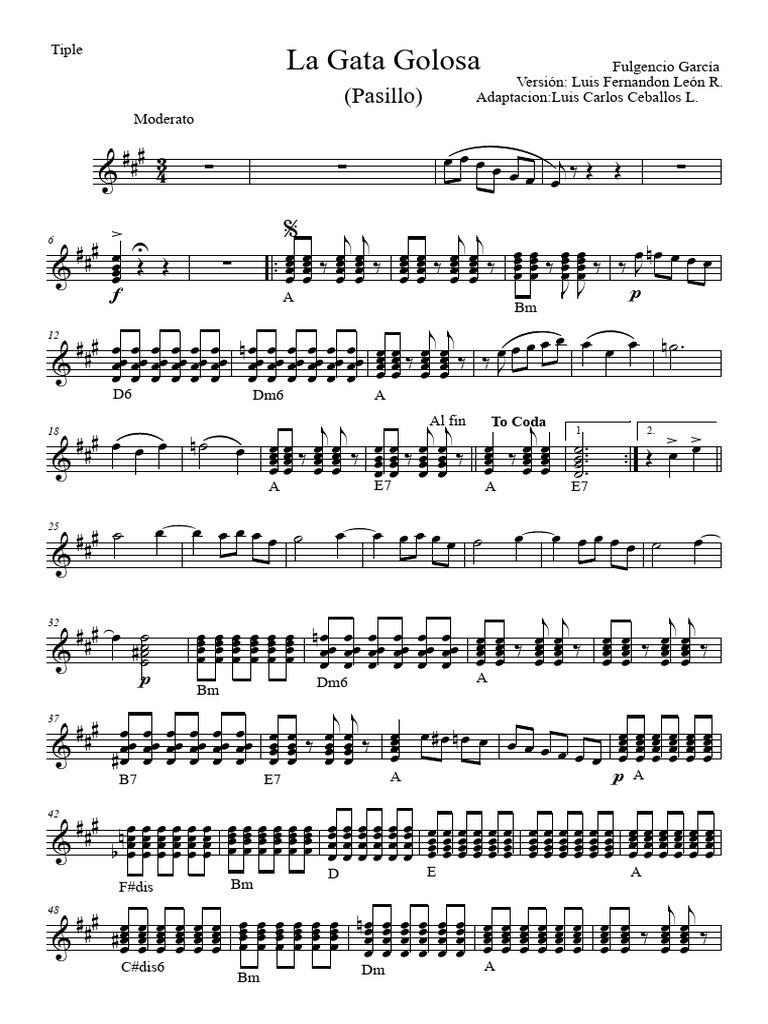 La gata golosa Tiple PDF