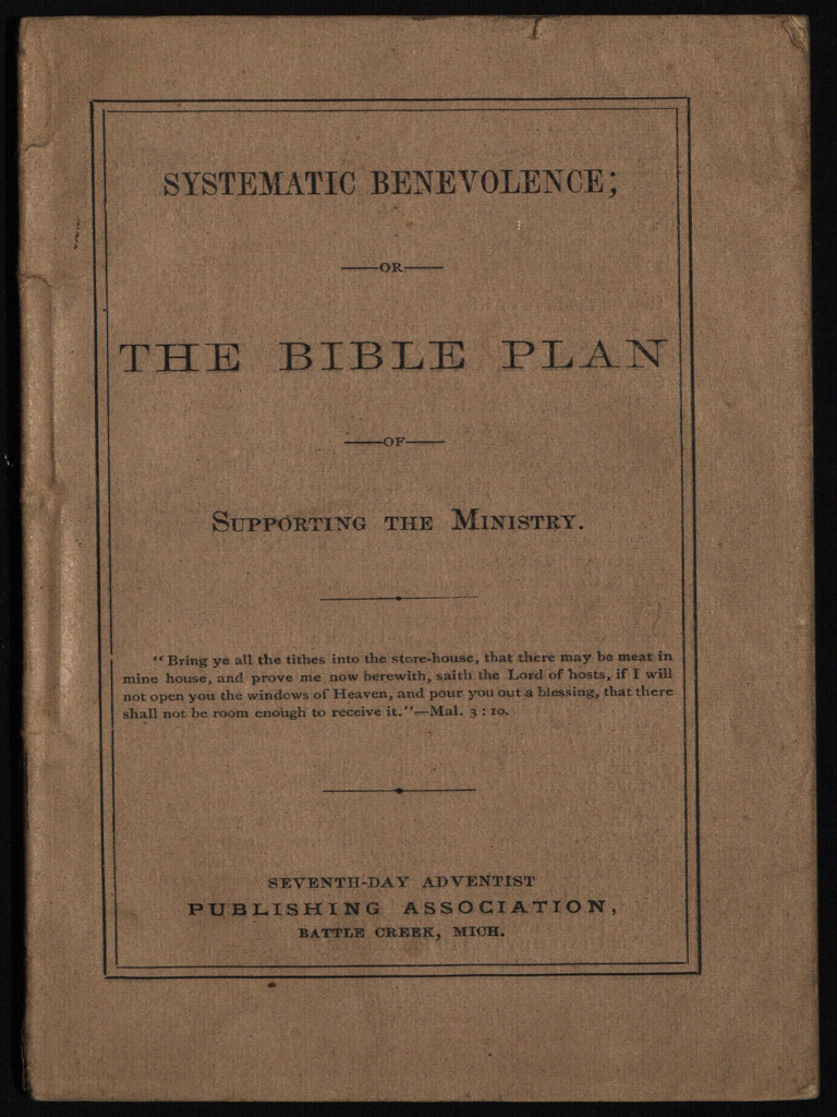 The Bible Plan - Systematic Benevolence | PDF