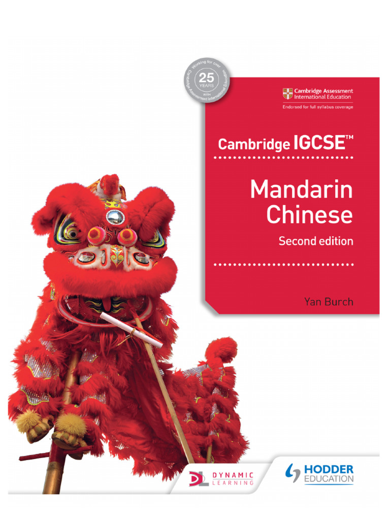 Cambridge IGCSE Mandarin Chinese Students Book Cover | PDF