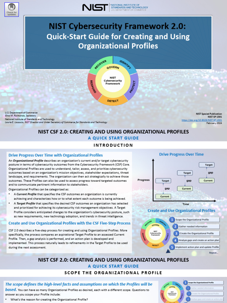 NIST CSF 2.0 Quick-Start Guide 2024 | PDF | Risk | Computer Security