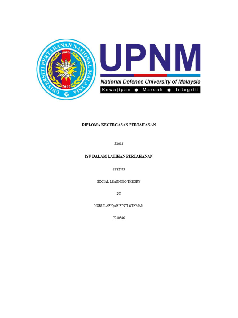 Social Learning Theory Pdf Pdf Behaviorism Learning